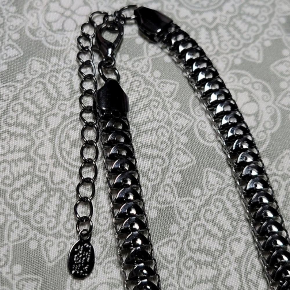 Sterling Forever Gun Metal CZ Necklace - Picture 8 of 8